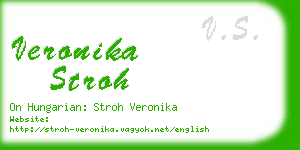 veronika stroh business card